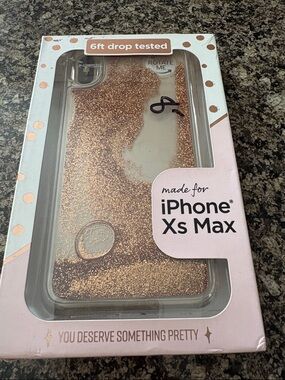 Glitter Liquid Case for iPhone Xs Max - Rose Gold